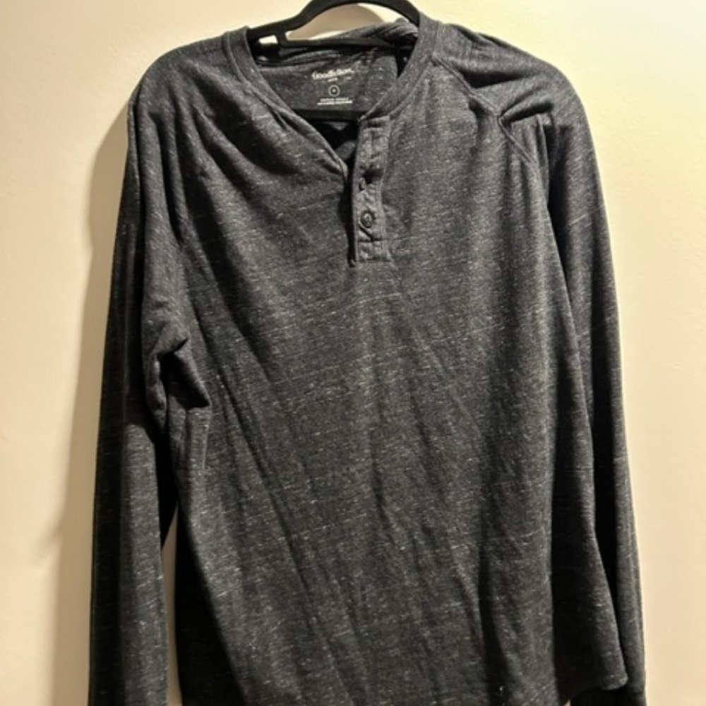 Goodfellow & Co Charcoal Grey Henley